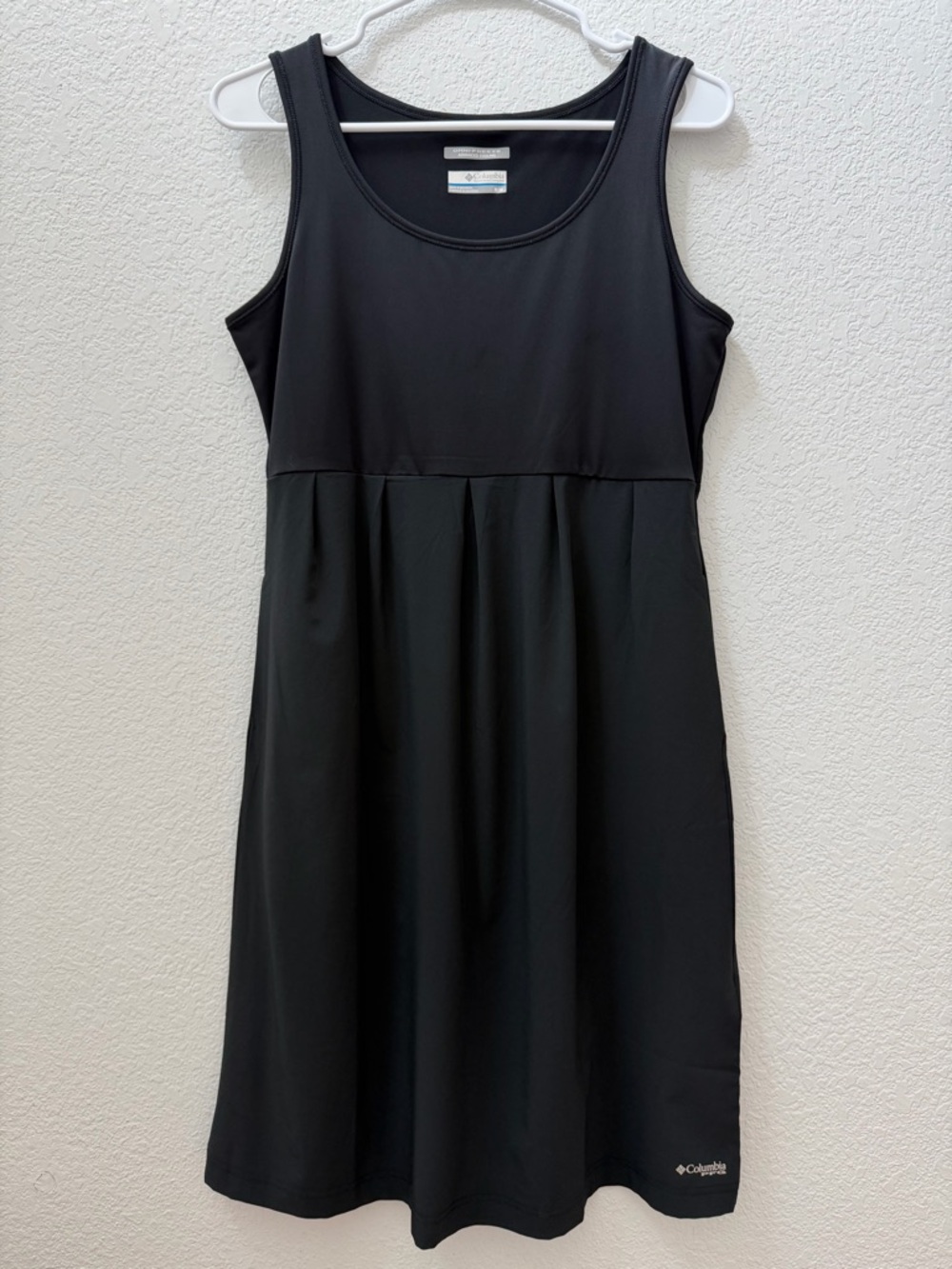 Columbia Black Sleeveless Omni-Freeze PFG Freezer Midi Dress Size Medium